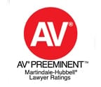 AV Preeminent Martindale-Hubble Lawyer Ratings